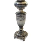 Silvered bronze candlestick