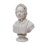 Statuary white marble bust