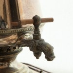 Samovar in silver metal