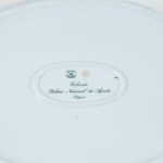 Polychrome porcelain tray,