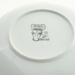 Lot of six white porcelain plates