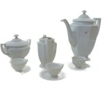 White porcelain coffee service