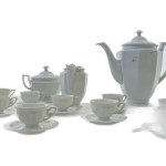 White porcelain coffee service