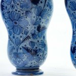 Coppia di albarelli in ceramica