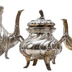 Coffee/tea service in 800/1000 silver