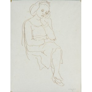 ORFEO TAMBURI Seated female figure