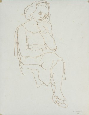 ORFEO TAMBURI Seated female figure