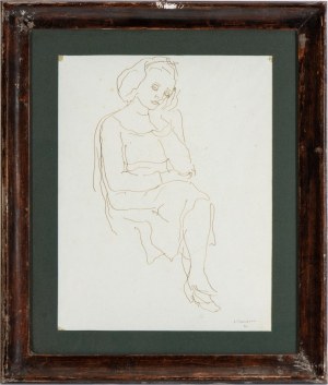 ORFEO TAMBURI Seated female figure