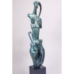 Robert Dyrcz, Akt Ewa z jabłkiem (Brąz, wys. 51 cm)