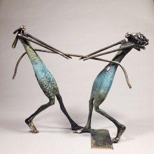 D.Z., Playing Together (Bronze. 50 cm wide)