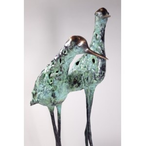 Asia Zak., Czaple (Brąz, wys. 55 cm)