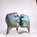 D.Z., Kiss (Bronze, 35 cm wide)