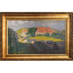 Stanislaw DYBOWSKI, INSPECTIONS AT THE FRANCISZKAN CLAIR IN KAZIMIERZ DOLNY, circa 1930.