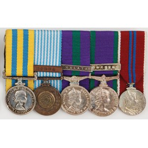 CINQ MÉDAILLES BRITANNIQUES MINIATURES