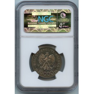 10.000 złotych 1992 - Władysław Warneńczyk - NGC MS 66