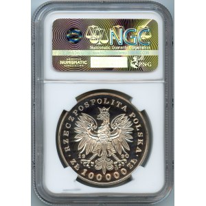 PRL, 100.000 złotych 1990 Kościuszko - NGC PF67 ULTRA CAMEO