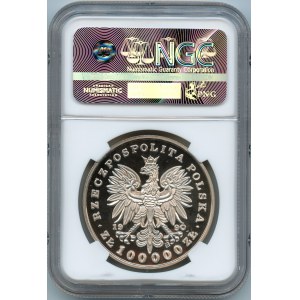PRL, 100.000 złotych 1990 Chopin Mały Tryptyk - NGC PF67 ULTRA CAMEO