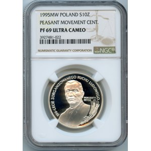 10 złotych 1995 - Wincenty Witos - NGC PF69 ULTRA CAMEO