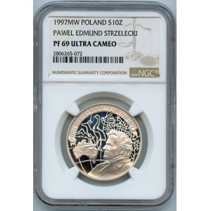 10 złotych 1997, Edmund Strzelecki - NGC PF69 ULTRA CAMEO