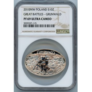 10 złotych 2010, Grunwald 1410 - NGC PF69 ULTRA CAMEO
