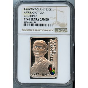 20 złotych 2010, Artur Grottger (1837-1867) - NGC PF69 ULTRA CAMEO