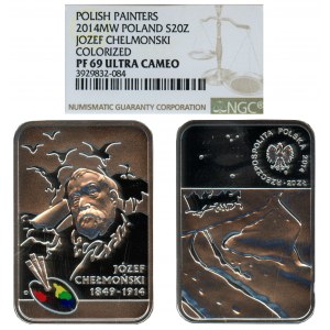 20 złotych 2014, Polscy Malarze XIX/XX w. - Józef Chełmoński - NGC PF69 ULTRA CAMEO