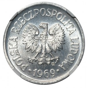 PRL, 10 groszy 1969 - NGC MS66