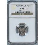 PRL, 10 groszy 1969 - NGC MS66