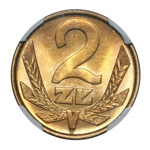 PRL, 2 złote 1976 - NGC MS66