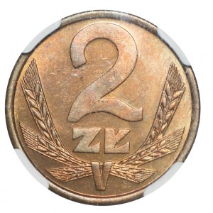 PRL, 2 złote 1982 - NGC MS65