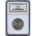 PRL, 5 złotych 1974 Rybak - NGC MS66