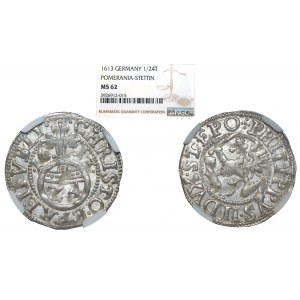 Pomorze, Filip II, Grosz 1613 - NGC MS62