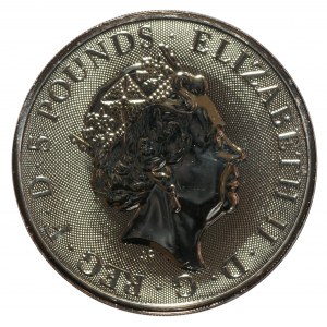Wielka Brytania, 5 funtów 2022 - Lion of England 2 uncje srebra