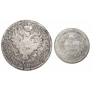 Królestwo Polskie, Mikołaj I, Zestaw 1 złoty 1830 i 5 złotych 1832