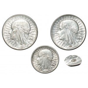 II RP, Zestaw 2-5 złotych Głowa kobiety