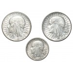 II RP, Zestaw 2-5 złotych Głowa kobiety