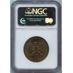 PRL, 10 złotych 1965 - Duża Kolumna - NGC MS66