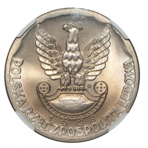 PRL , 10 złotych 1968- XXV Lat Ludowego Wojska Polskiego - NGC MS67