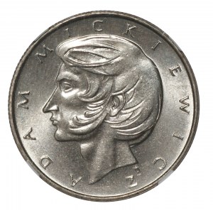 PRL, 10 złotych 1975 Adam Mickiewicz - NGC MS66