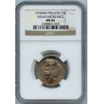 PRL, 10 złotych 1976, Adam Mickiewicz - NGC MS66
