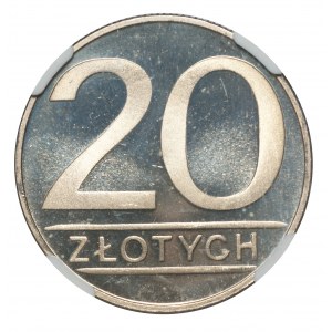 PRL, 20 złotych 1987 - NGC PF67 ULTRA CAMEO