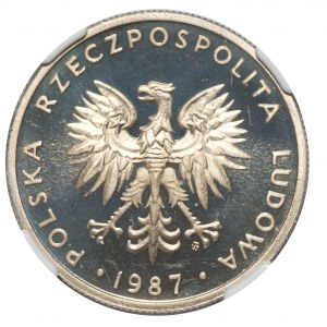 PRL, 20 złotych 1987 - NGC PF67 ULTRA CAMEO