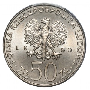 PRL, 50 złotych 1980 - PCGS MS67