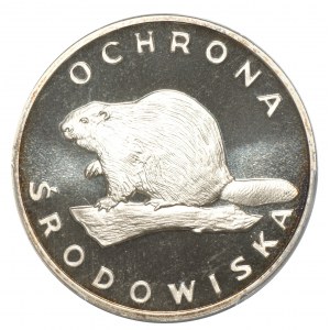 PRL, 100 złotych 1978 Ochrona środowiska - Bóbr - PCGS PR69 CAMEO