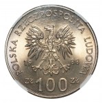 PRL, 100 złotych 1988 70. Rocznica Powstania Wielkopolskiego - NGC MS67