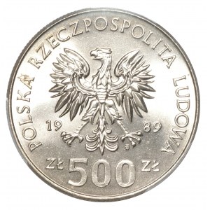 PRL, 5.000 złotych 1989 Władysław Jagiełło - PCGS MS67