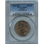 PRL, 5.000 złotych 1989 Władysław Jagiełło - PCGS MS67