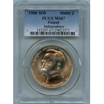 PRL, 50.000 1978 Józef Piłsudski - PCGS MS67