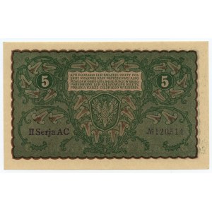 5 marek polskich 1919 - II Serja AC