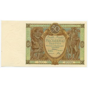 50 złotych 1929 - seria EJ.